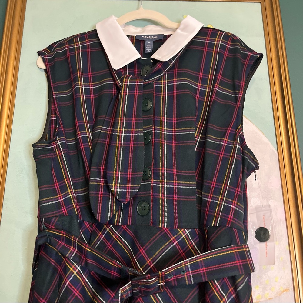 ModCloth Prep School Posh Fit And Flare Dress Sz 16 - Picture 5 of 12